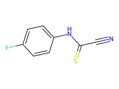1-cyano-N-(4-fluorophenyl)methanethioamide structure