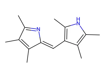 (5Z)-2,3,4-trimethyl-5-[(2,4,5-trimethyl-1H-pyrrol-3-yl)methylidene]pyrrole structure