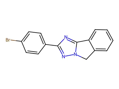 2-(4-bromophenyl)-5H-[1,2,4]triazolo[5,1-a]isoindole structure