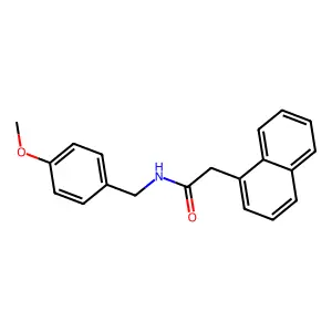 N-(4-methoxybenzyl)-2-(1-naphthyl)acetamide structure