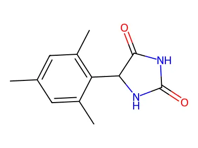 5-(2,4,6-Trimethylphenyl)imidazolidine-2,4-dione structure