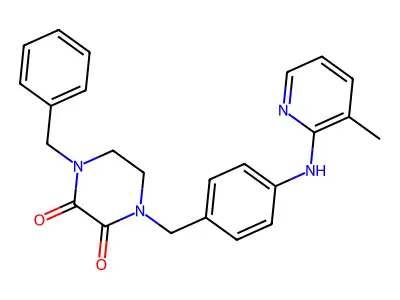 2,3-Piperazinedione, 1-benzyl-4-(p-((3-methyl-2-pyridyl)amino)benzyl)- structure