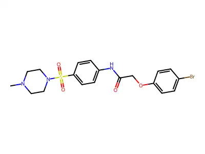 2-(4-bromophenoxy)-N-(4-((4-methylpiperazin-1-yl)sulfonyl)phenyl)acetamide structure