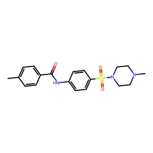 4-methyl-N-{4-[(4-methyl-1-piperazinyl)sulfonyl]phenyl}benzamide structure