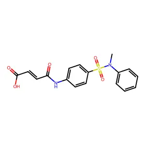 4-[4-[Methyl(phenyl)sulfamoyl]anilino]-4-oxobut-2-enoic acid structure