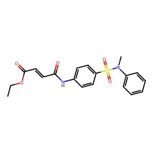 ethyl (E)-4-[4-[methyl(phenyl)sulfamoyl]anilino]-4-oxobut-2-enoate structure
