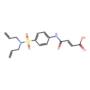 4-{4-[(Diallylamino)sulfonyl]anilino}-4-oxo-2-butenoic acid structure
