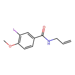 3-iodo-4-methoxy-N-prop-2-enylbenzamide structure