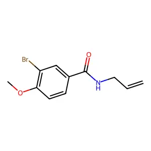 3-bromo-4-methoxy-N-prop-2-enylbenzamide structure