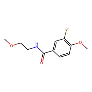 3-bromo-4-methoxy-N-(2-methoxyethyl)benzamide structure