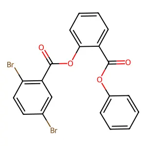 2-(Phenoxycarbonyl)phenyl 2,5-dibromobenzoate structure