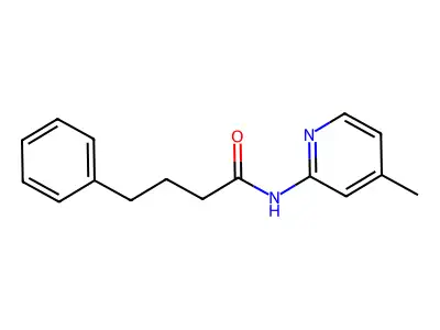 N-(4-methylpyridin-2-yl)-4-phenylbutanamide structure
