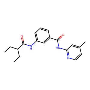 3-(2-ethylbutanoylamino)-N-(4-methylpyridin-2-yl)benzamide structure