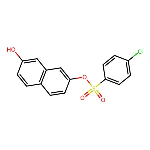 7-Hydroxy-2-naphthyl 4-chlorobenzenesulfonate structure