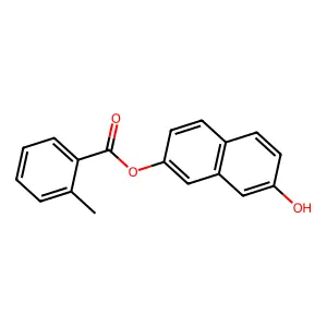 7-Hydroxy-2-naphthyl 2-methylbenzoate structure