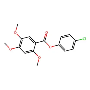 4-Chlorophenyl 2,4,5-trimethoxybenzoate structure