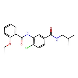 4-chloro-3-[(2-ethoxybenzoyl)amino]-N-isobutylbenzamide structure