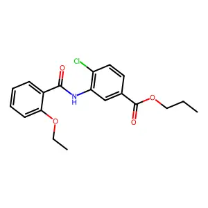 Propyl 4-chloro-3-[(2-ethoxybenzoyl)amino]benzoate structure