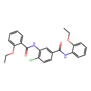 4-chloro-3-[(2-ethoxybenzoyl)amino]-N-(2-ethoxyphenyl)benzamide structure