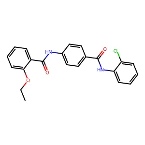 N-{4-[(2-chloroanilino)carbonyl]phenyl}-2-ethoxybenzamide structure