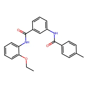 N-(2-ethoxyphenyl)-3-[(4-methylbenzoyl)amino]benzamide structure