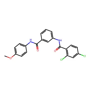 2,4-dichloro-N-{3-[(4-methoxyanilino)carbonyl]phenyl}benzamide structure