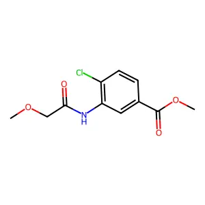 Methyl 4-chloro-3-(2-methoxyacetamido)benzoate structure