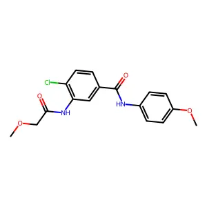 4-chloro-3-[(methoxyacetyl)amino]-N-(4-methoxyphenyl)benzamide structure