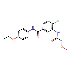 4-chloro-N-(4-ethoxyphenyl)-3-[(methoxyacetyl)amino]benzamide structure