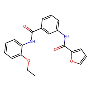 N-{3-[(2-ethoxyanilino)carbonyl]phenyl}-2-furamide structure