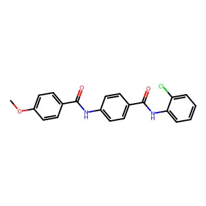 N-(2-chlorophenyl)-4-[(4-methoxybenzoyl)amino]benzamide structure