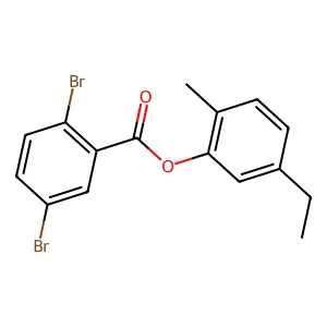 5-Ethyl-2-methylphenyl 2,5-dibromobenzoate structure
