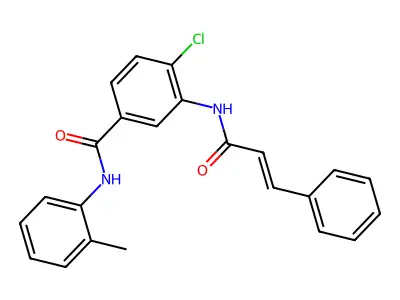 4-chloro-3-(cinnamoylamino)-N-(2-methylphenyl)benzamide structure