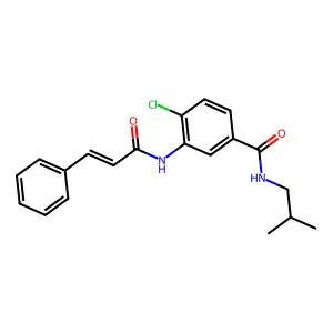 4-chloro-3-(cinnamoylamino)-N-isobutylbenzamide structure