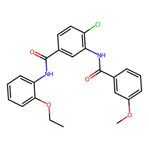 4-chloro-N-(2-ethoxyphenyl)-3-[(3-methoxybenzoyl)amino]benzamide structure