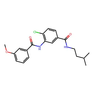 4-chloro-N-isopentyl-3-[(3-methoxybenzoyl)amino]benzamide structure