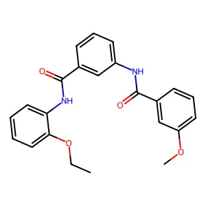 N-(2-ethoxyphenyl)-3-[(3-methoxybenzoyl)amino]benzamide structure