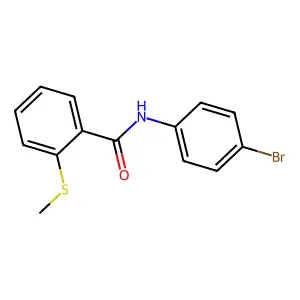N-(4-bromophenyl)-2-(methylsulfanyl)benzamide structure