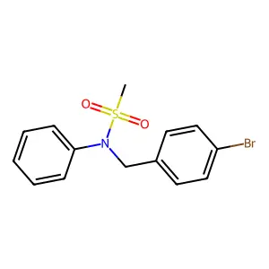 N-(4-bromobenzyl)-N-phenylmethanesulfonamide structure