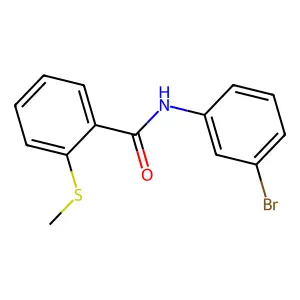 N-(3-bromophenyl)-2-(methylsulfanyl)benzamide structure