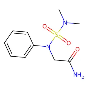 2-[N-(二甲基氨磺酰)anilino]乙酰胺 structure