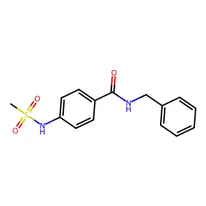 N-benzyl-4-(methanesulfonamido)benzamide structure