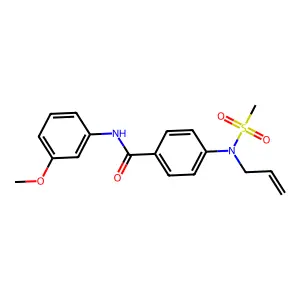N-(3-methoxyphenyl)-4-[methylsulfonyl(prop-2-enyl)amino]benzamide structure