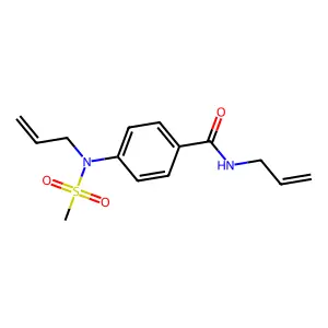 N-allyl-4-[allyl(methylsulfonyl)amino]benzamide structure