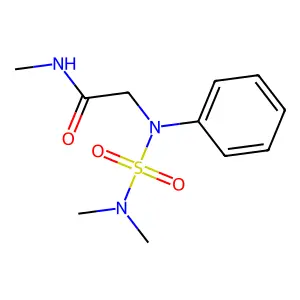 2-[N-(dimethylsulfamoyl)anilino]-N-methylacetamide structure
