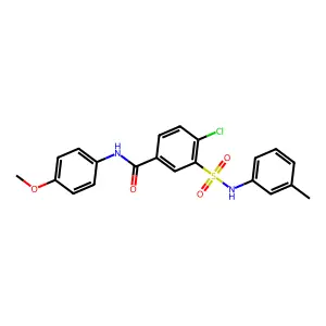 4-chloro-N-(4-methoxyphenyl)-3-(3-toluidinosulfonyl)benzamide structure