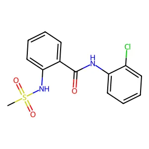 N-(2-chlorophenyl)-2-[(methylsulfonyl)amino]benzamide structure