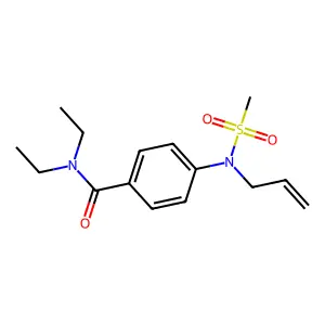 4-[allyl(methylsulfonyl)amino]-N,N-diethylbenzamide structure