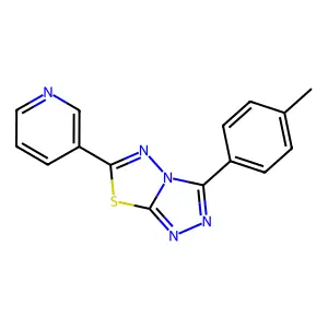 3-(4-Methylphenyl)-6-(3-pyridinyl)[1,2,4]triazolo[3,4-b][1,3,4]thiadiazole structure