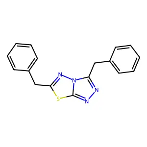 3,6-Dibenzyl[1,2,4]triazolo[3,4-b][1,3,4]thiadiazole structure